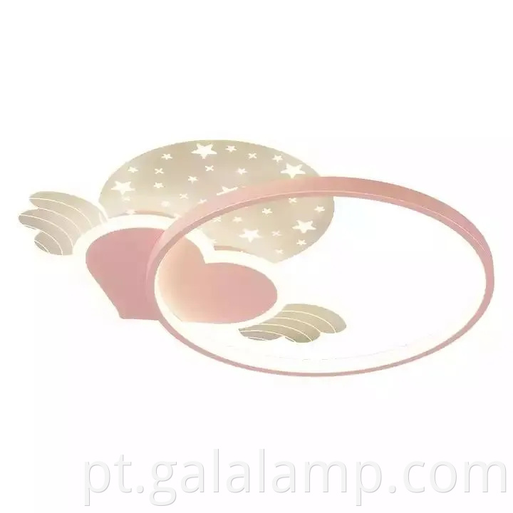 Luz de teto led rosa elegante para decoração de casa moderna